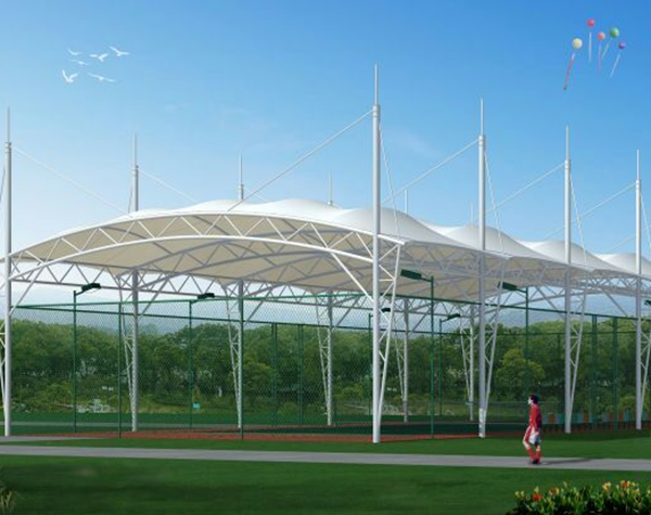 蓋頂膜結構建筑的兩個方案