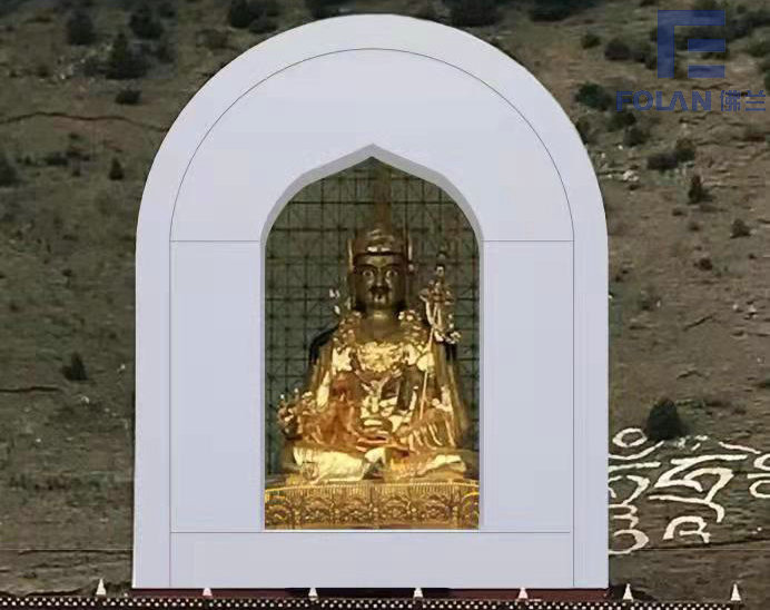 深圳佛蘭空間膜結(jié)構(gòu)公司在四川甘孜某佛龕膜結(jié)構(gòu)工程順利完工！