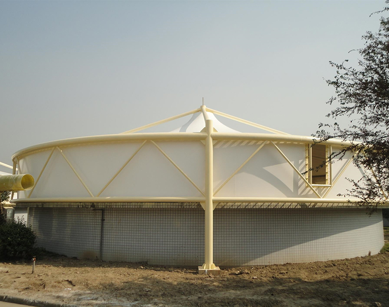 膜結構廠家介紹污水池反吊膜加蓋全封閉的優(yōu)勢