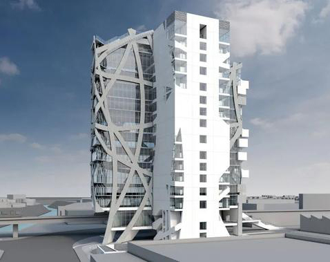 鋼結構（W）rapper大廈歷經20多年終于封頂