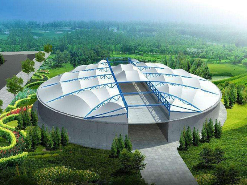 污水池加蓋膜結(jié)構(gòu) 污水池加蓋膜結(jié)構(gòu)