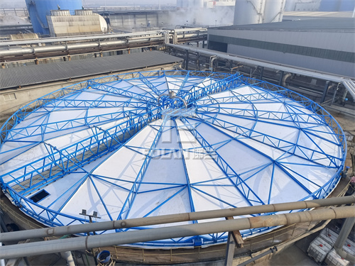 助力環(huán)保，佛蘭空間又一【污水池反吊膜】項(xiàng)目順利竣工